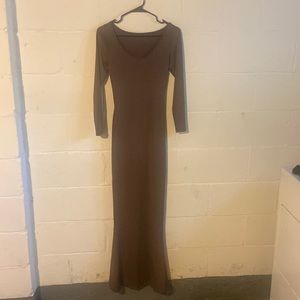 Long coffee colored bodycon dress from shein, only worn once.